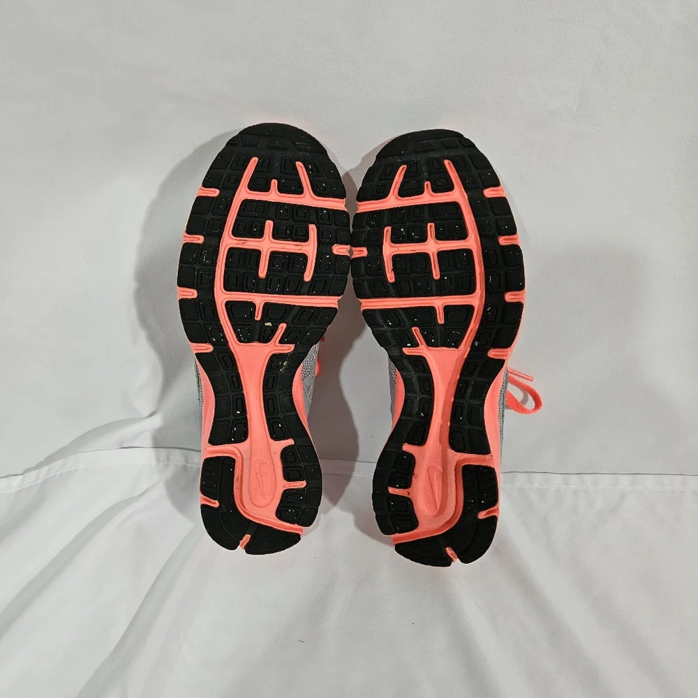 Nike neon pink and grey athletic shoes women's size 7.5